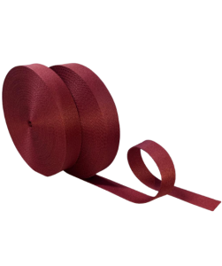 Fita de poliéster vermelha ideal para alças de bolsa