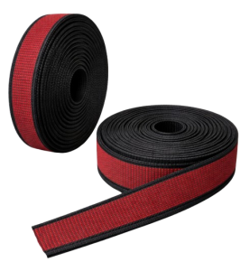 rolo de fita elástica, ideal para a fabricação de puxadores de calçados